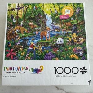 Buffalo Games Pun Fuzzles Jungle Jumble 1000 Piece Jigsaw Puzzle